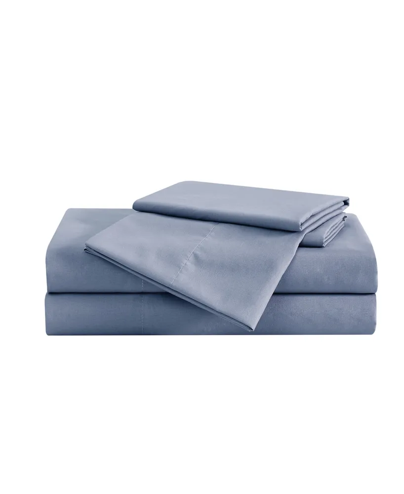 London Fog Garment Wash Solid Piece Sheet Set