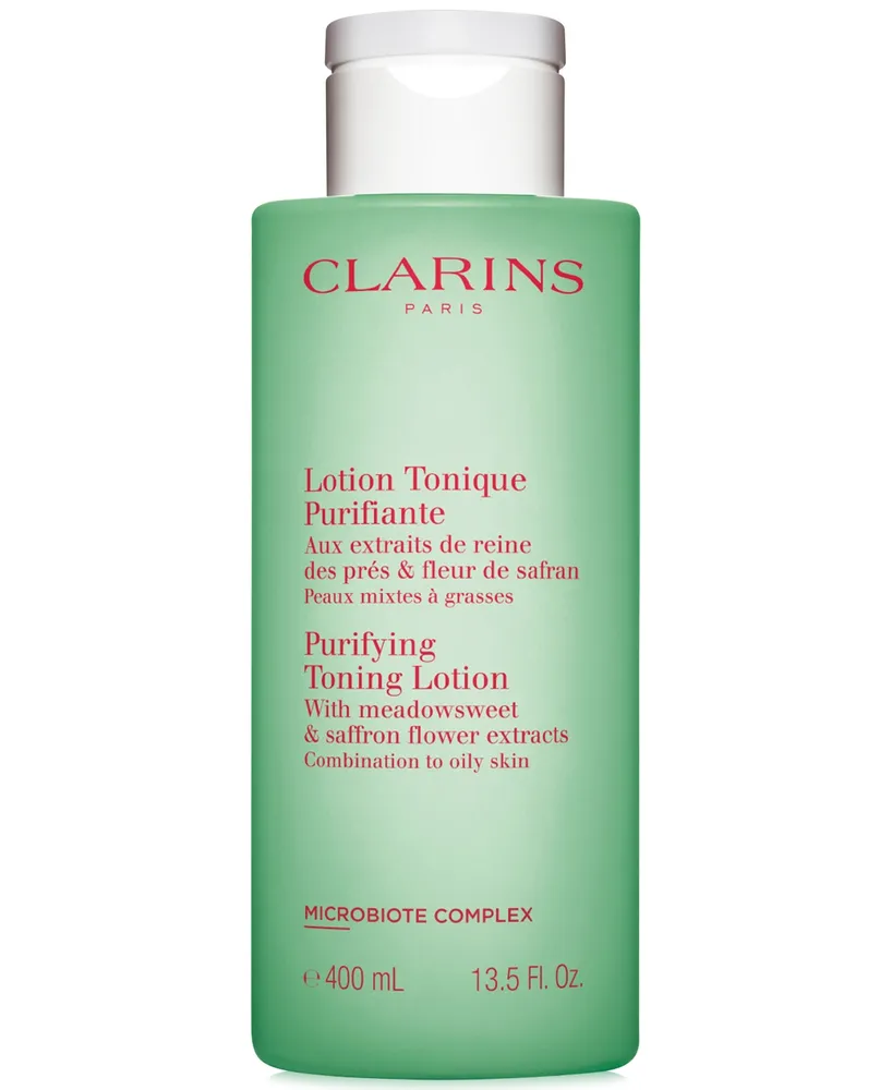 Clarins Purifying Toning Lotion With Meadowsweet Luxury Size, 13.5 oz.