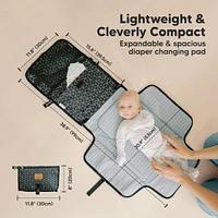 Ezee Diaper Changing Pad, Portable Mat, Waterproof Foldable Pad
