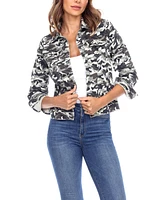 Women's Camo Denim Jacket