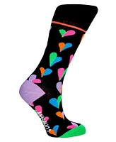 Funky Hearts Cotton Women's Crew Socks