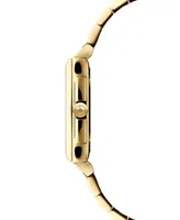 Raymond Weil Women's Swiss Toccata Diamond Accent Gold Pvd Stainless Steel Bracelet Watch 25x34mm