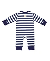 Pajamas for Peace Nautical Stripe Baby Boys and Girls Coveralls