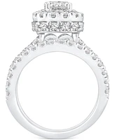 Diamond Halo Bridal Set (2-3/4 ct. t.w.) in 14k White Gold