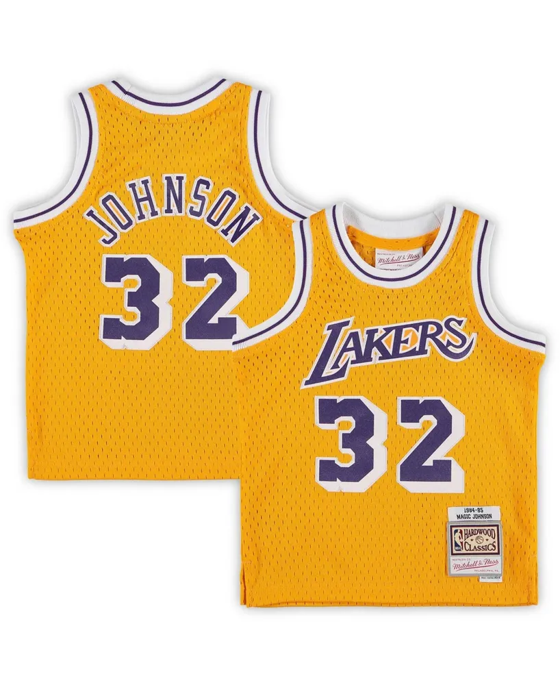 Infant Boys and Girls Magic Johnson Gold Los Angeles Lakers Retired Player Jersey