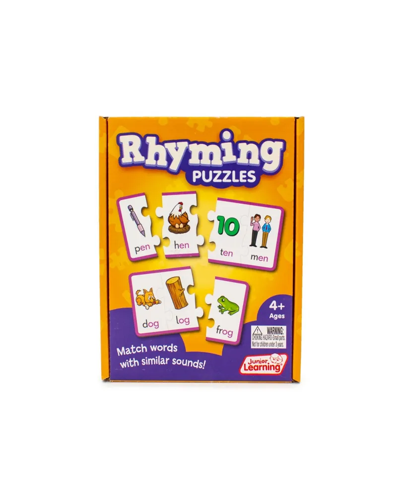 Junior Learning Rhyming Puzzles Educational Learning Set, 71 Pieces