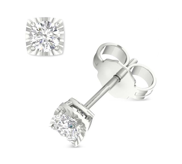 Diamond Enhancer Stud Earrings (1/4 ct. t.w.) in 14k White Gold