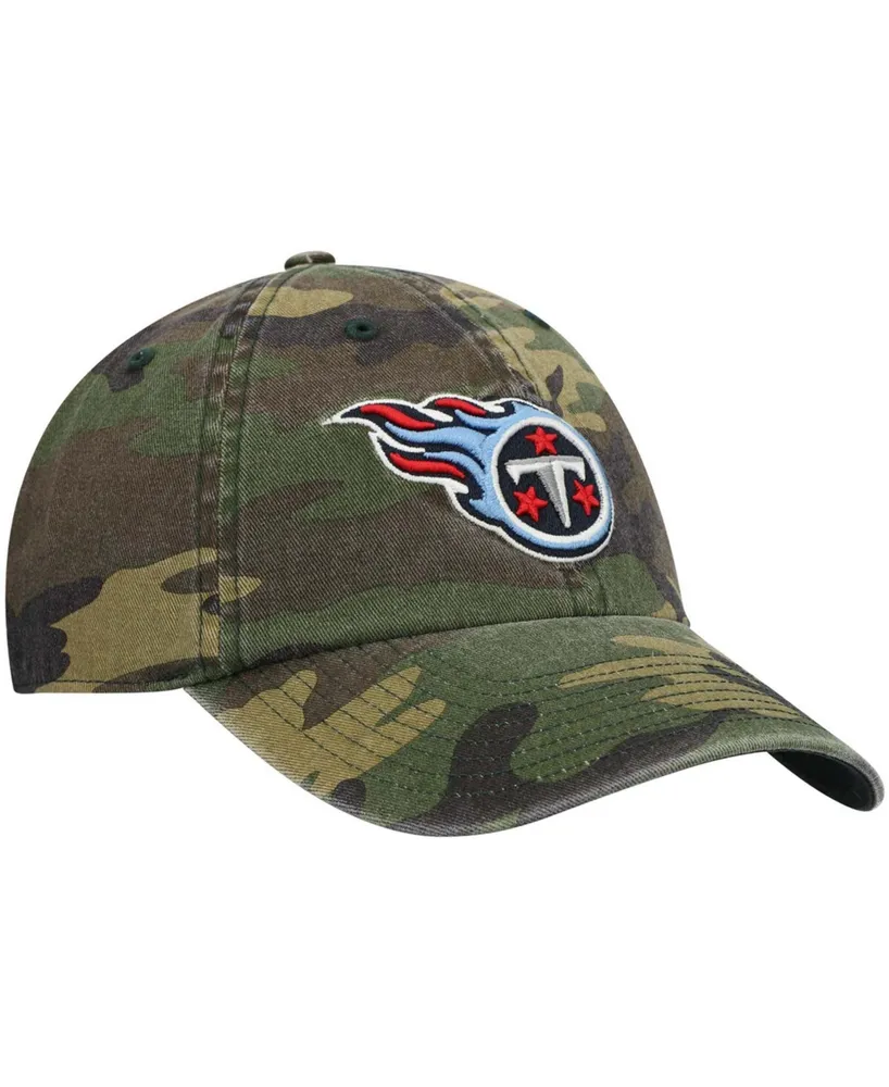 Men's Camo Tennessee Titans Woodland Clean Up Adjustable Hat