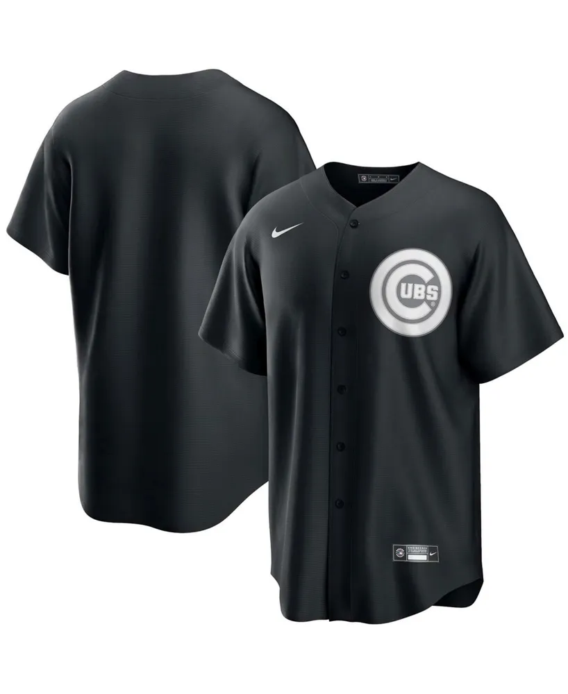 Nike Men's Black Chicago Cubs Lights Out Replica Jersey