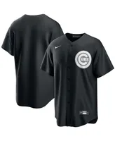 Nike Men's Black Chicago Cubs Lights Out Replica Jersey