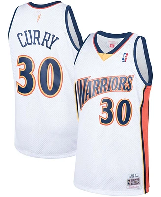 Men's Stephen Curry White Golden State Warriors 2009-10 Hardwood Classics Swingman Jersey