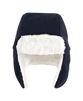 Hudson Baby Baby Boys Hudson Trapper Hat, Mitten and Bootie Set, Navy