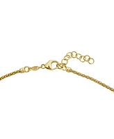 Cultured Freshwater Pearl (7mm) Lariat Necklace in 14k Gold-Plated Sterling Silver, 17" + 1" extender