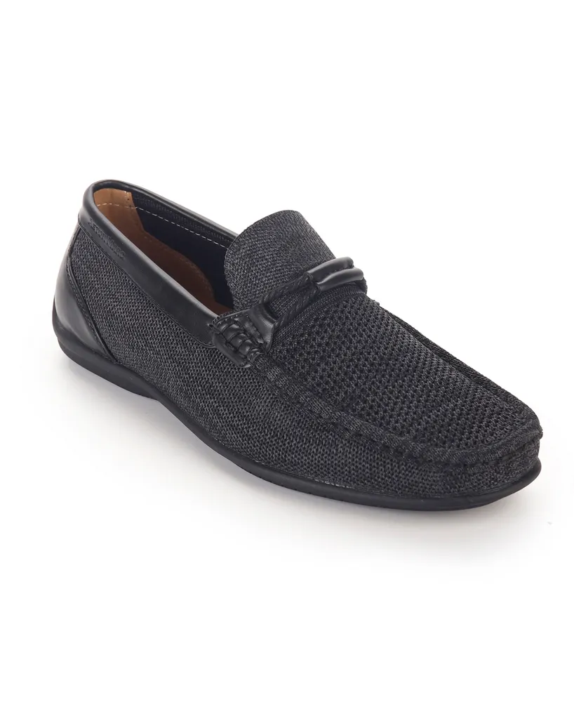 Aston Marc Men's Knit Lace-Strap Driving Loafer