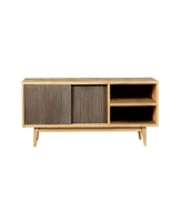 Tv Console with Sliding Doors