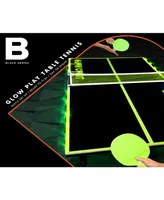 Black Series Glow-In-The-Dark 40" Table Tennis Set