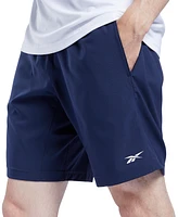 Reebok Men's Regular-Fit Moisture-Wicking 9" Woven Drawstring Shorts