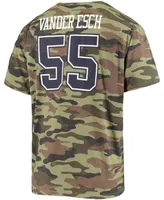 Men's Leighton Vander Esch Camo Dallas Cowboys Caudron Name and Number T-shirt