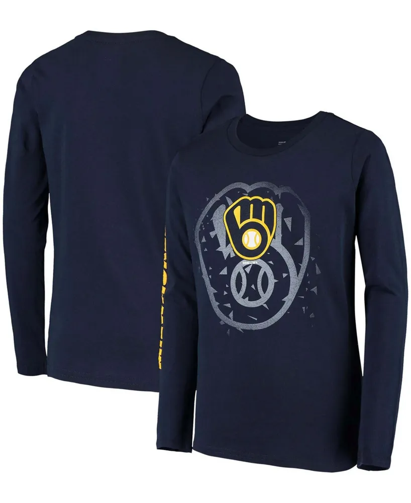 Nike Women's Navy Milwaukee Brewers Authentic Collection Legend Performance  Long Sleeve T-shirt