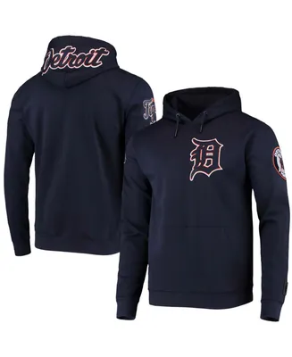 Men's Navy Detroit Tigers Team Logo Pullover Hoodie