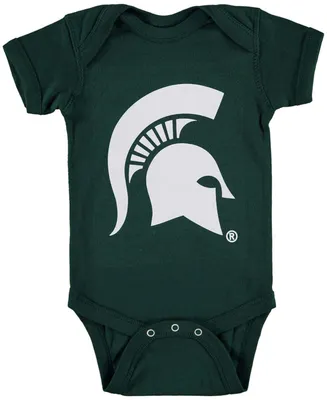 Infant Boys and Girls Green Michigan State Spartans Big Logo Bodysuit