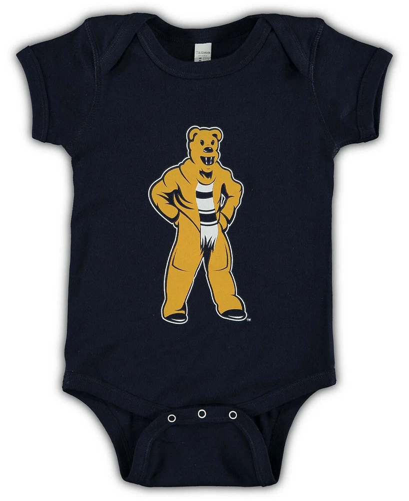 Infant Boys and Girls Navy Penn State Nittany Lions Mascot Big Logo Bodysuit