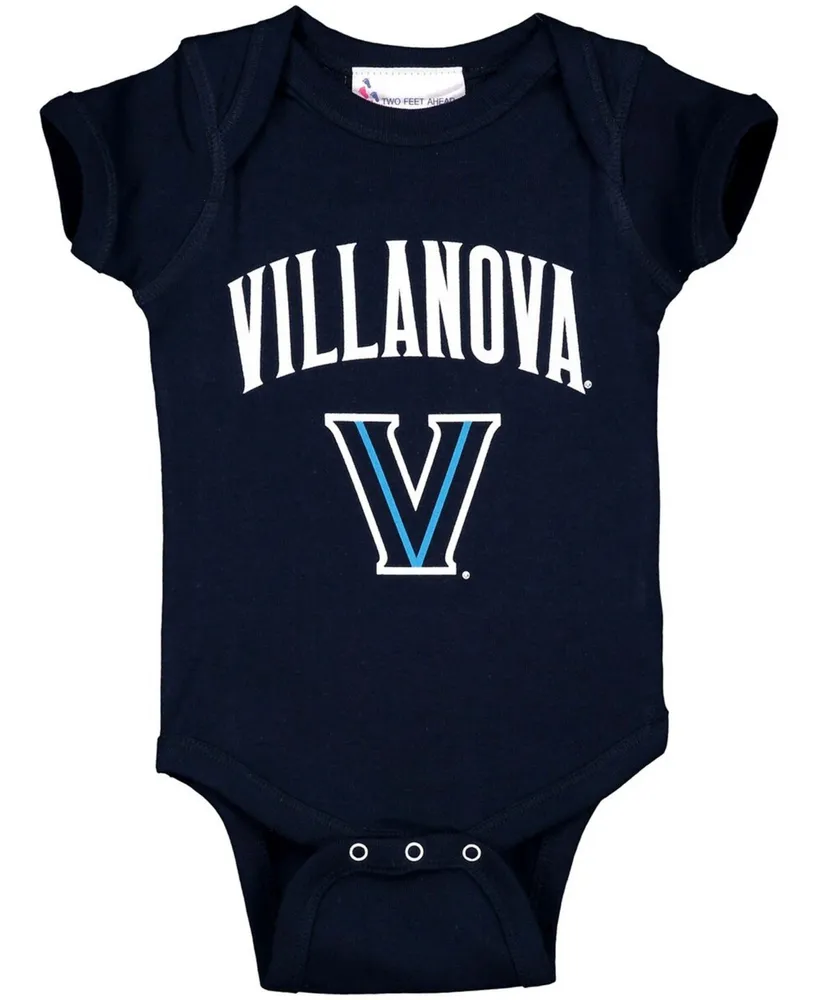 Infant Boys and Girls Navy Villanova Wildcats Arch and Logo Bodysuit