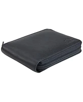 Men's Monterrey Collection Zippered Bifold Wallet with Removable Pass Case