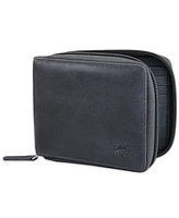 Men's Bellagio Collection Zippered Bifold Wallet with Removable Pass Case