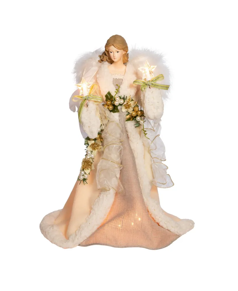 Kurt Adler 16" Ul 10-Light Angel Tree Topper