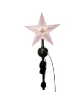 Kurt Adler 19.7" Led Star Tree Topper with Rotating Santa