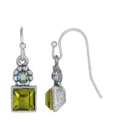 2028 Olivine Wire Earrings