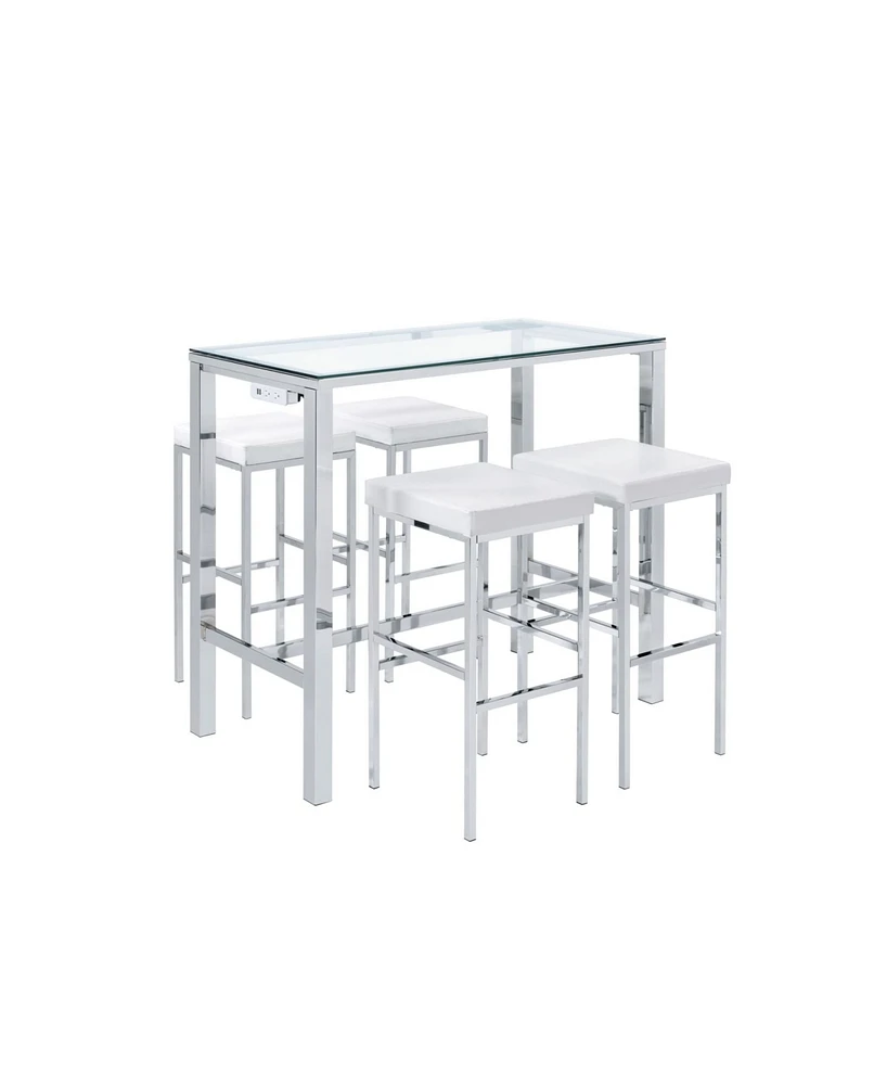 Picket House Furnishings Lori 5-Piece Multipurpose Bar Table Set