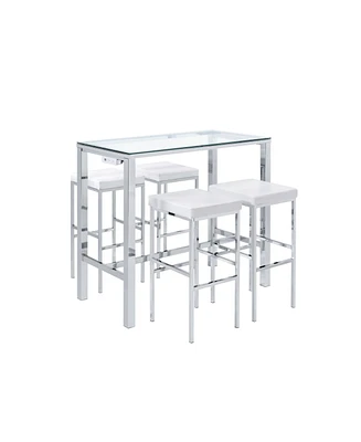 Picket House Furnishings Lori 5-Piece Multipurpose Bar Table Set