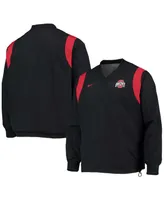 Nike Men's Black Ohio State Buckeyes Rev Pullover Windbreaker Jacket