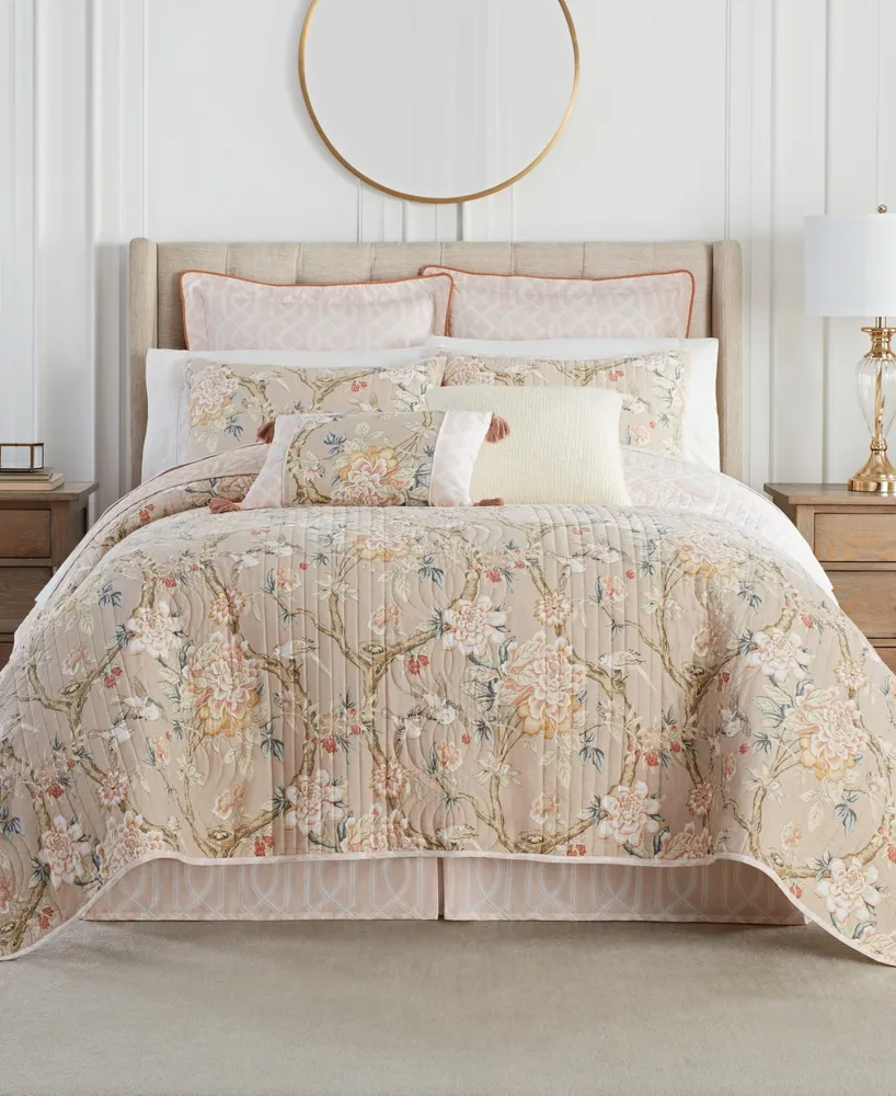 Waverly Mudan Floral Quilt Set