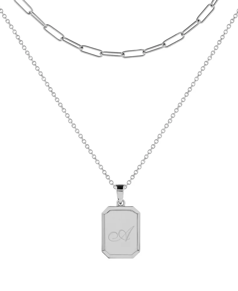 Women's Willow Layering Necklace Set - Rhodium