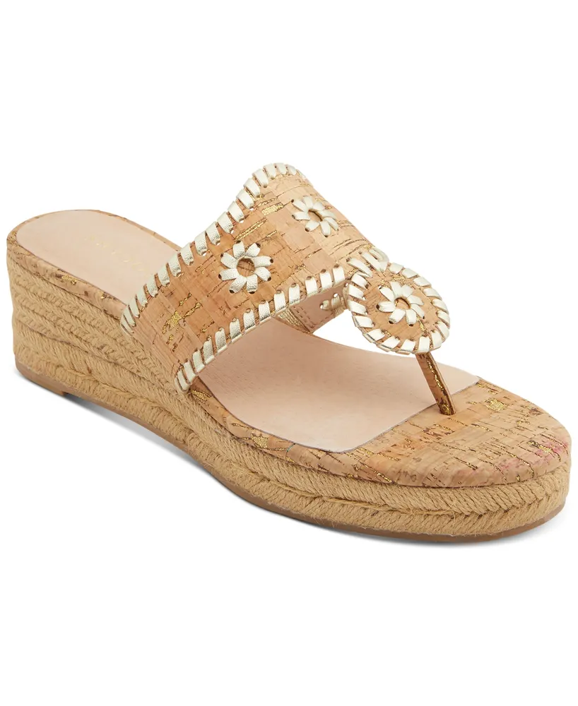 Michael Kors Sidney Mid Wedge Sandals - Macy's