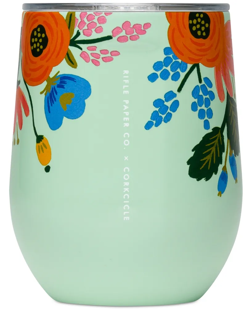 Corkcicle 16 oz Rifle Paper Co. Lively Floral Coffee Mug - Mint