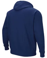 Men's Navy West Virginia Mountaineers Arch Logo 3.0 Pullover Hoodie