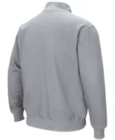 Men's Heathered Gray Alabama Crimson Tide Tortugas Team Logo Quarter-Zip Jacket