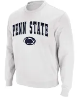 Men's White Penn State Nittany Lions Arch Logo Crew Neck Sweatshirt