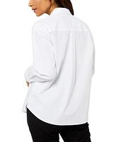 A Pea in the Pod Classic Button Down Maternity Boyfriend Shirt
