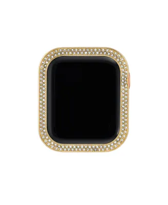 Anne Klein 40mm Apple Watch Metal Protective Bumper in Gold With Crystal Accents