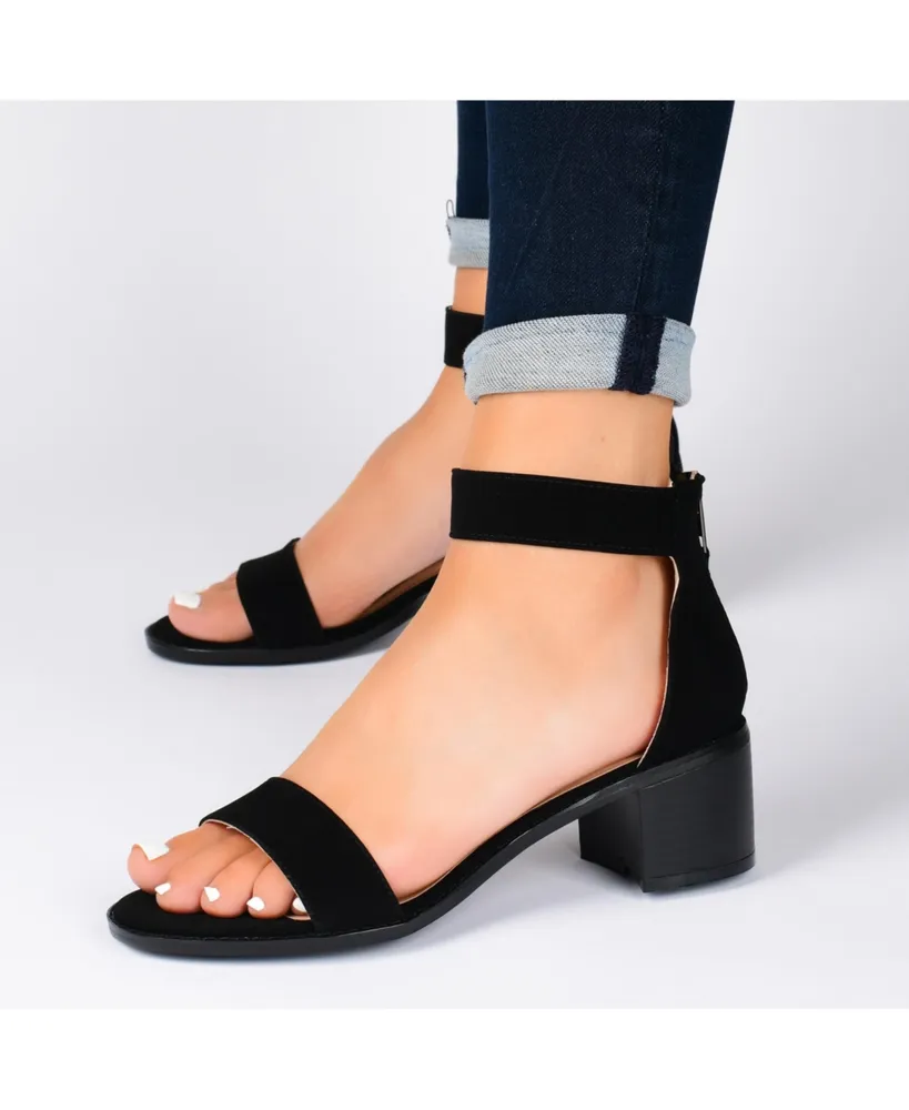 Journee Collection Women's Percy Block Heel Sandals