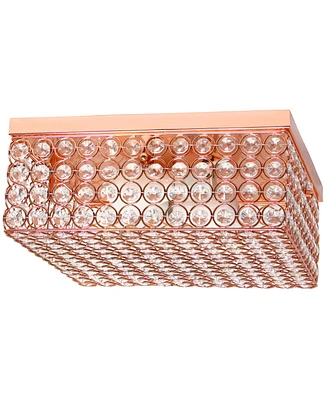Lalia Home Glam 2 Light Square Flush Mount