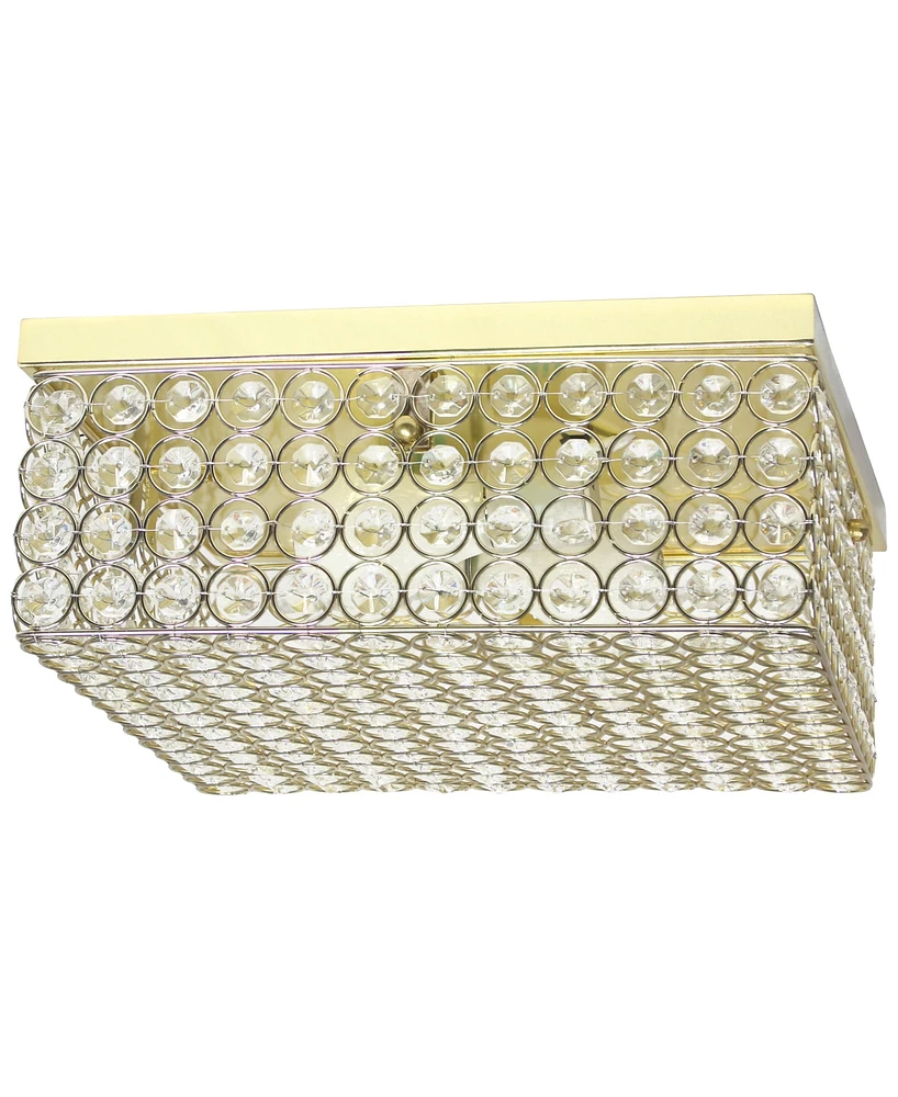 Lalia Home Glam 2 Light Square Flush Mount