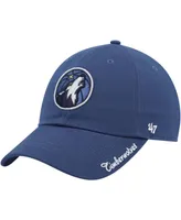 Women's Navy Minnesota Timberwolves Miata Clean Up Logo Adjustable Hat