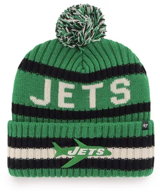 Men's Kelly Green New York Jets Legacy Bering Cuffed Knit Hat with Pom
