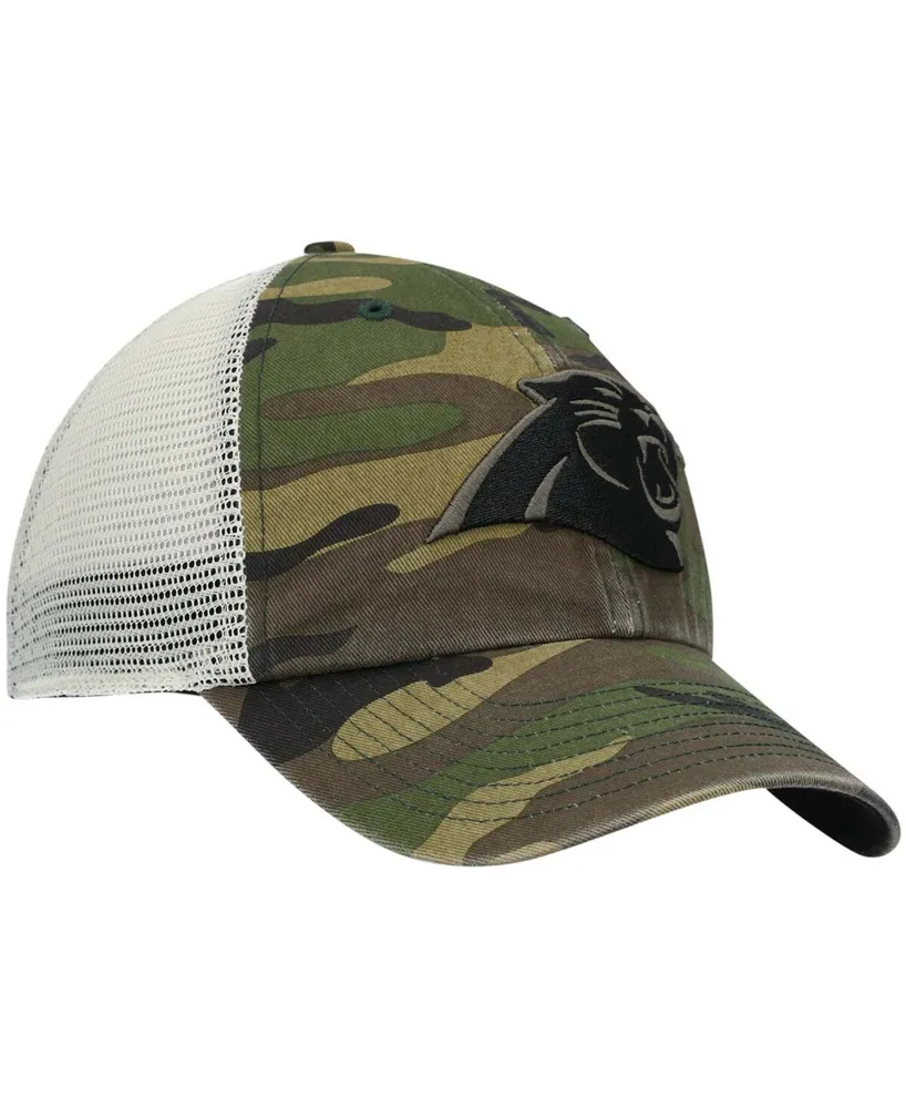 Men's Camo Carolina Panthers Branson Mvp Trucker Snapback Hat